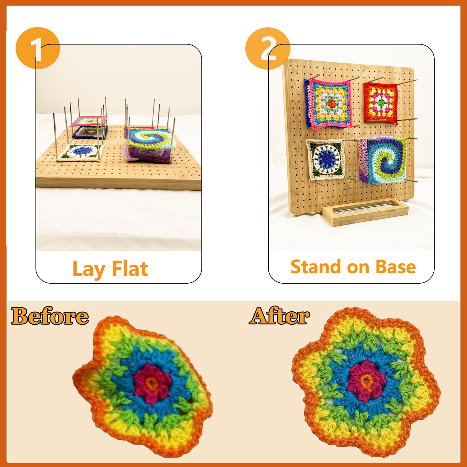 Crochet Square Blocking Board Lifewit Crochet Blocking Board