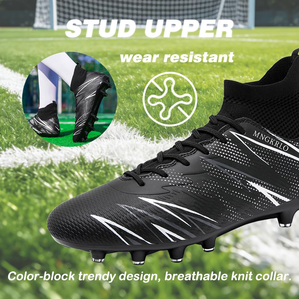 Men's Football Boots Outdoor Spike Cleats Soccer Shoes Women's Astro Turf Trainers Professional Athletics Sneakers Teenager Competition Sport Futsal Shoes - 4