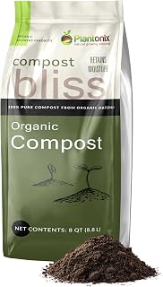 Compost Bliss (8 Qts) - 100% Natural Compost Soil for Gardening, Seed St...
