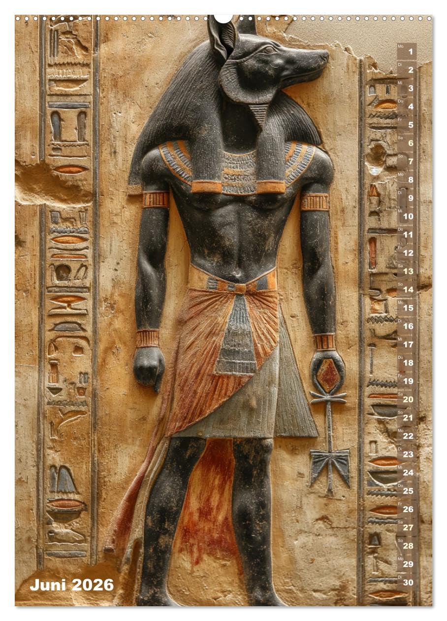 Ägyptische Algorithmen - Künstliche Intelligenz trifft auf das alte Ägypten (Wandkalender 2026 DIN A2 hoch), CALVENDO Monatskalender: Antike Eleganz ... in warmen Sepiatönen. (CALVENDO Wissenschaft)