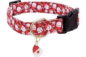 Faygarsle Red Christmas Collar for Small Medium Large Dogs