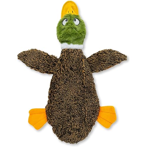 Best Pet Supplies Squeaky Dog Toys with Soft Durable Fabric for Small, Medium and Large Pets Interactive Toy for Indoor Play, Supports Active Biting and Play - 1Wild Duck, Small
