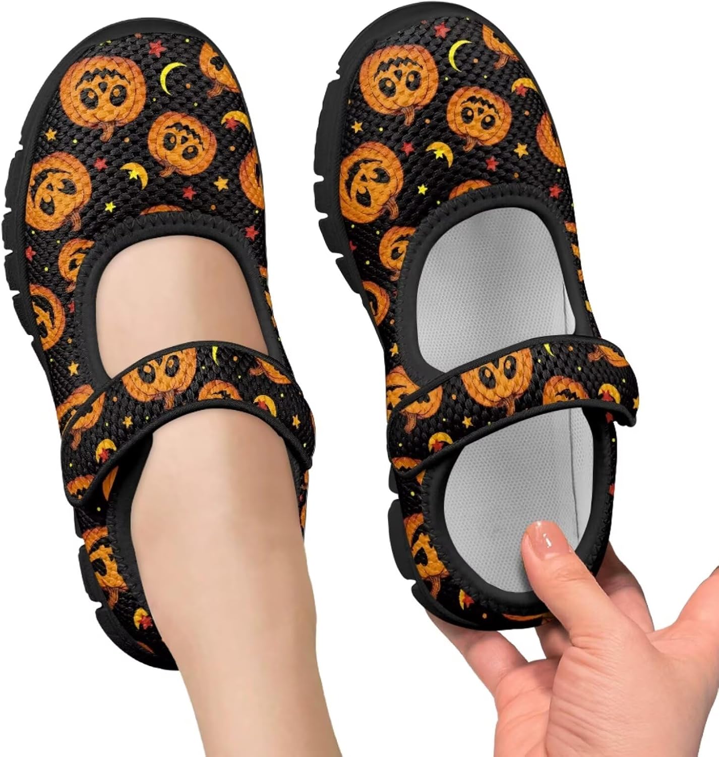 PinUp Angel Girls Comfortable Round Toe Slip On Shoes Soft Retro Mary Jane Flats School Walking Shoes