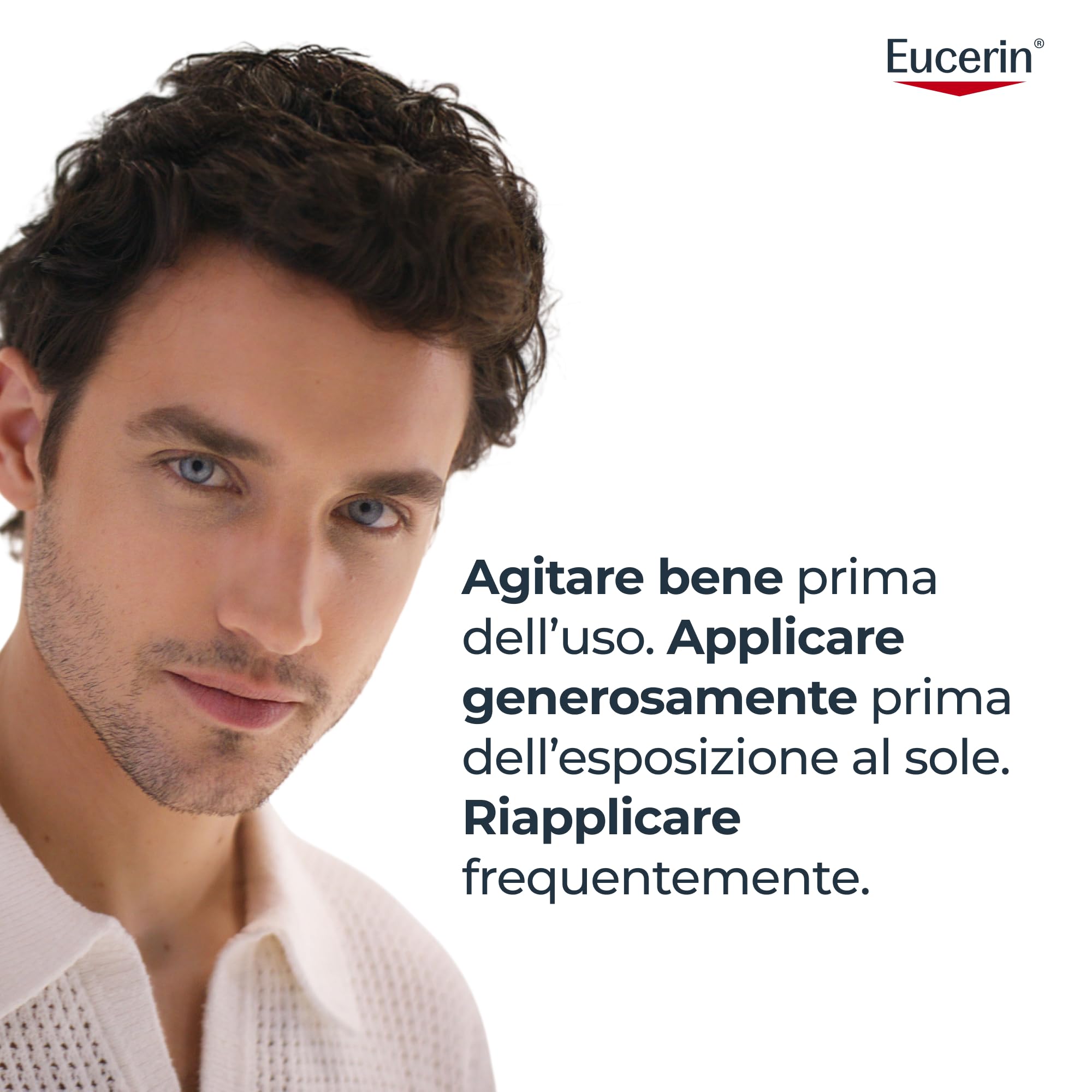 Eucerin Oil Control Body Sun Transparent Dry Touch SPF 50 200 ml, Crema solare 50 spray con filtri UVA/UVB, Protezione solare 50 spray trasparente per pelle sensibile e acneica