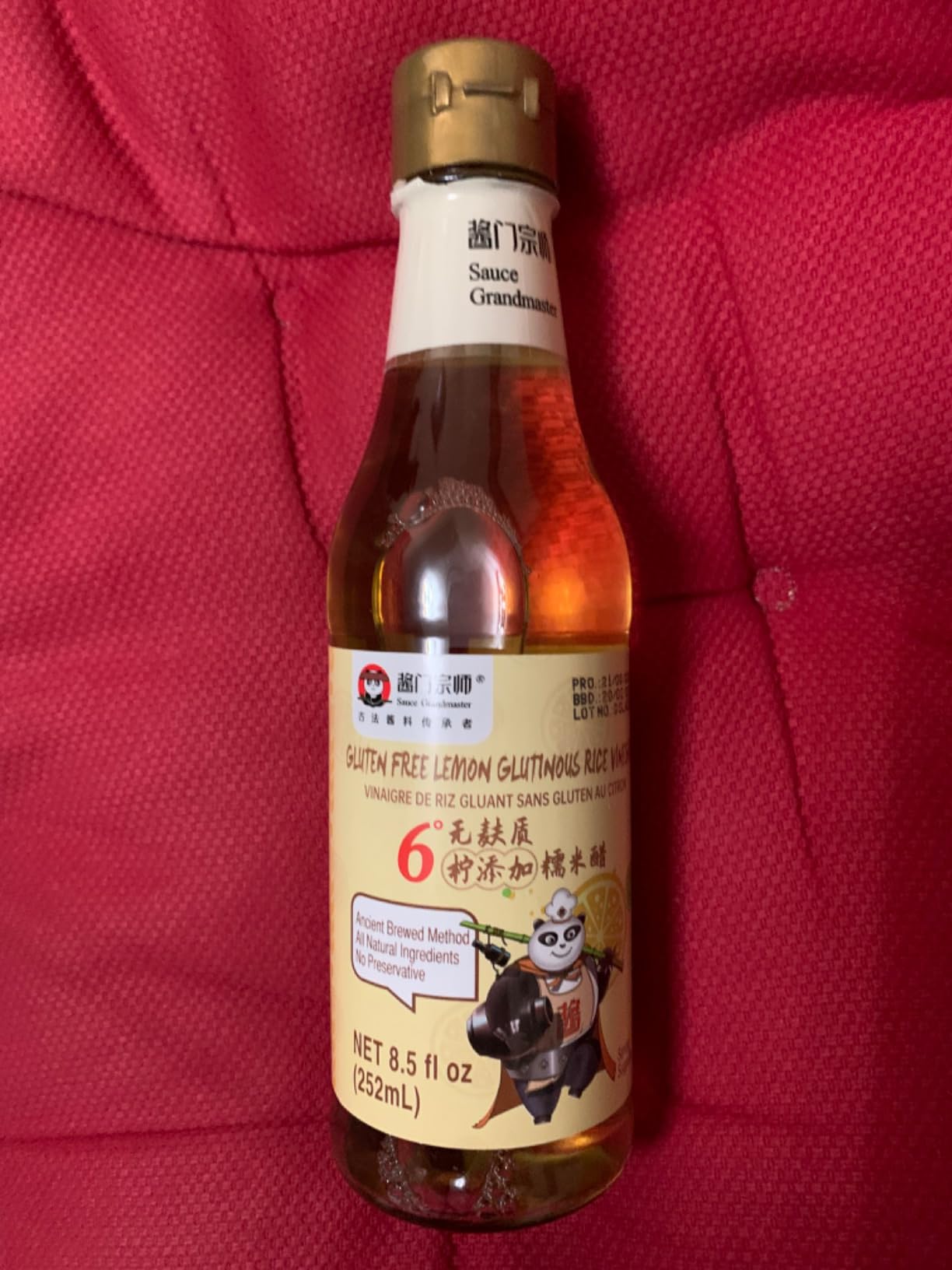 Lemon Glutinous Rice Balsamic Vinegar Naturally Fermented