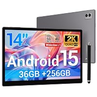BEYNIVAN Tablet 14 Pollici Android 15 Tablet in Offerta,Octa Core,20W/11580mAh,36GB RAM+256GB ROM,2000 * 1200 incell FHD+,Foto AI 16MP+8MP