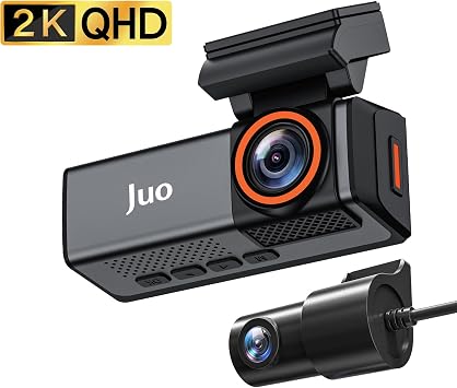 Juo C20 2K QHD Ön + FHD Arka 2 Kameralı WiFi GPS Araç Kamerası 3.2" IPS