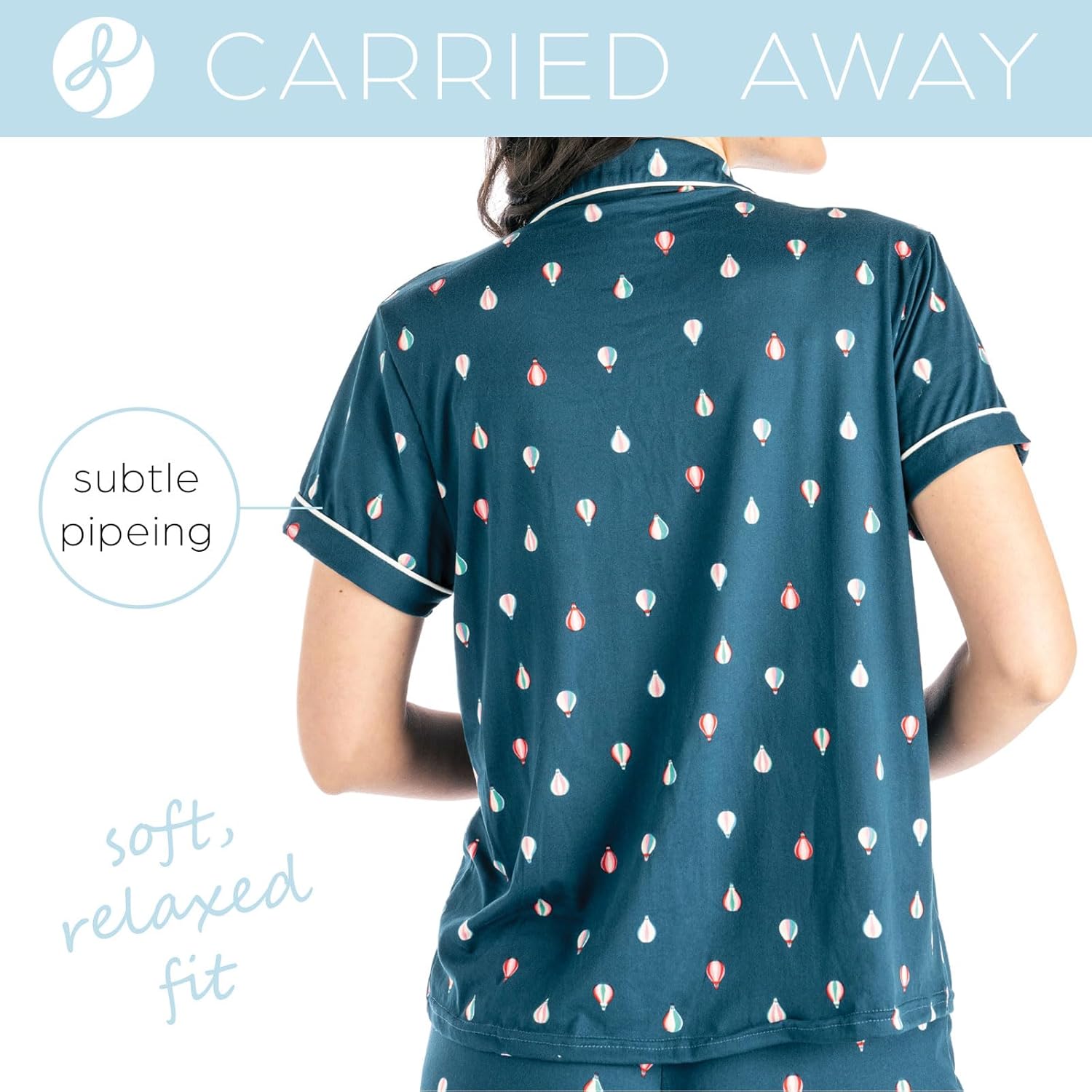 Hello Mello Lounge Short Sleeve Soft Pajama Top for Women - Image 4