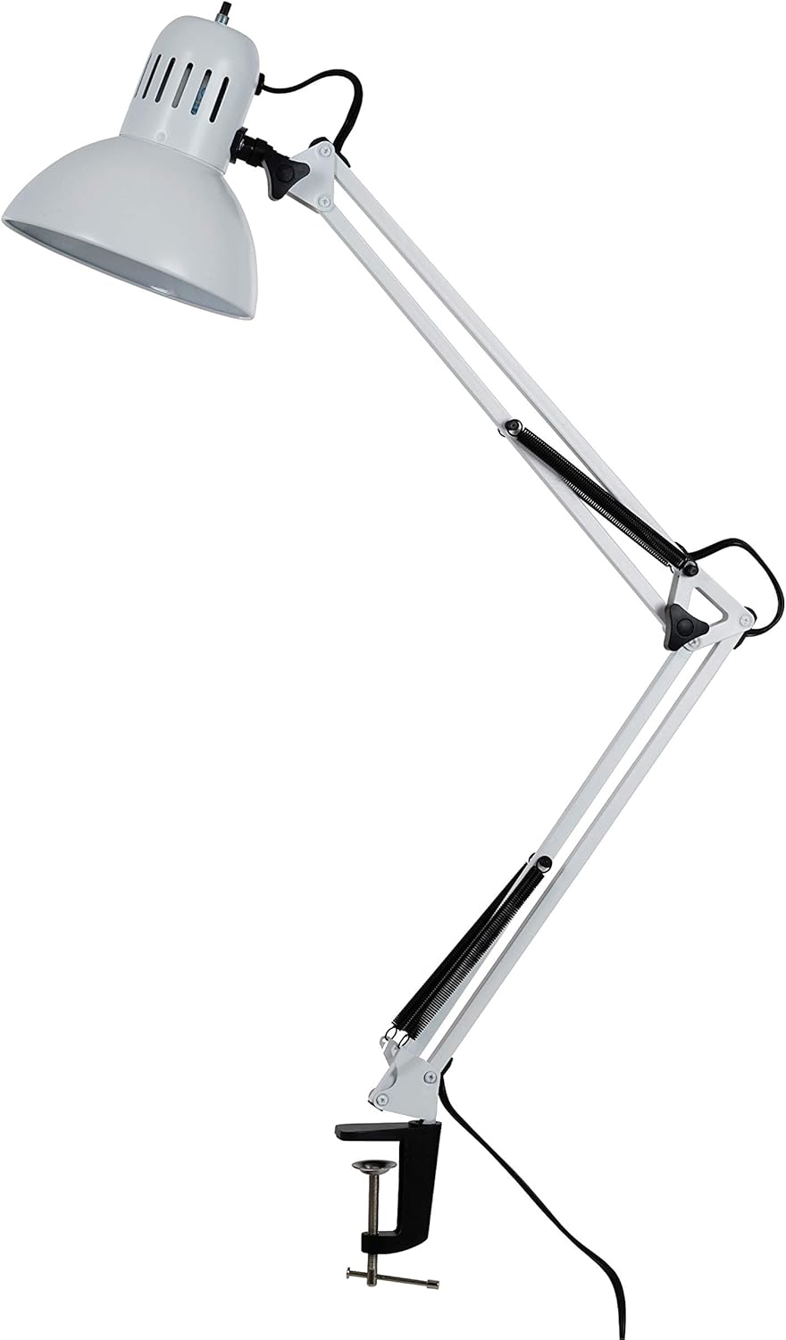 Catalina Lighting 17347008 Traditional Adjustable Metal Swing Arm Clampon Desk Table Lamp 37.4