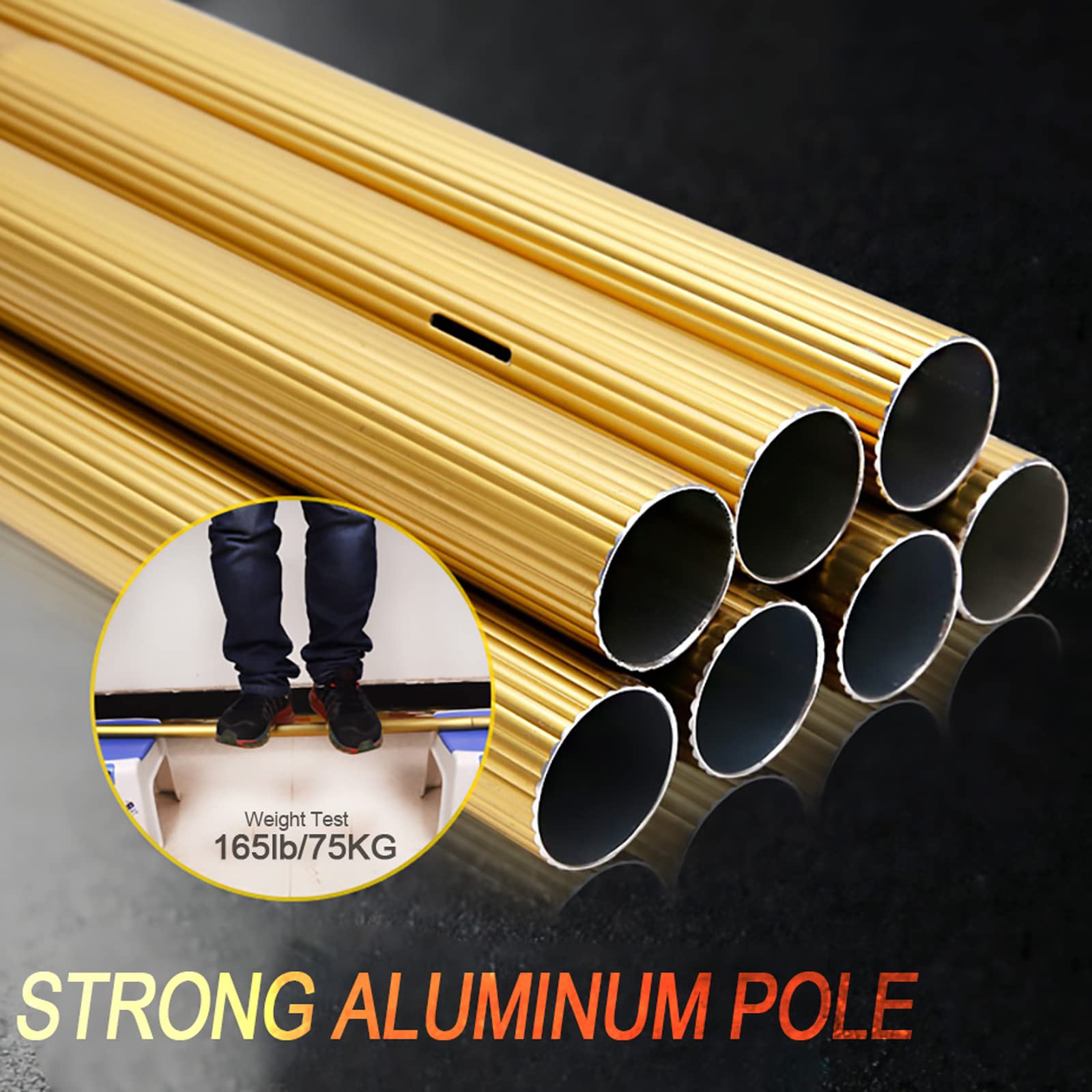 Kit di pulizia per pannelli solari, asta estensibile per la pulizia delle finestre, spazzola idraulica, set di pali motorizzati per una pulizia efficiente di finestre e pannelli solari