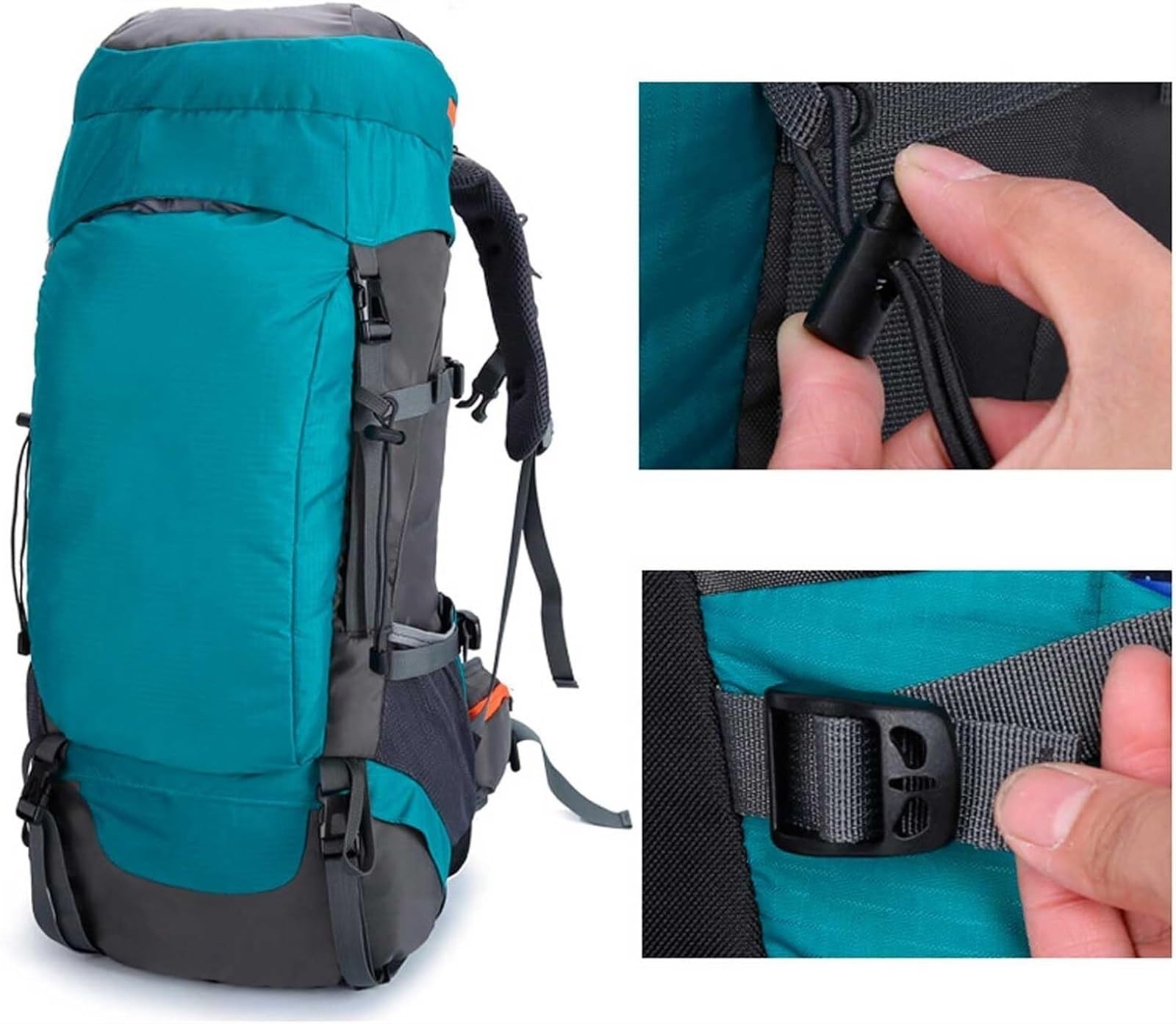 Plecak Turystyczny Kemping 65L Sport Na Świeżym Powietrzu, Trekking, Podróże Kempingowe, Torba Alpinistyczna, Plecaki Podróżne Do Wspinaczki Wielofunkcyjny(C)