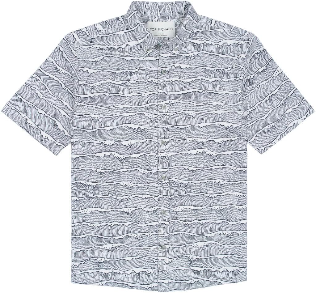 Tori Richard Men's Fresh Sets Tradewind Technology Short Sleeve Button Down Collar Shirt