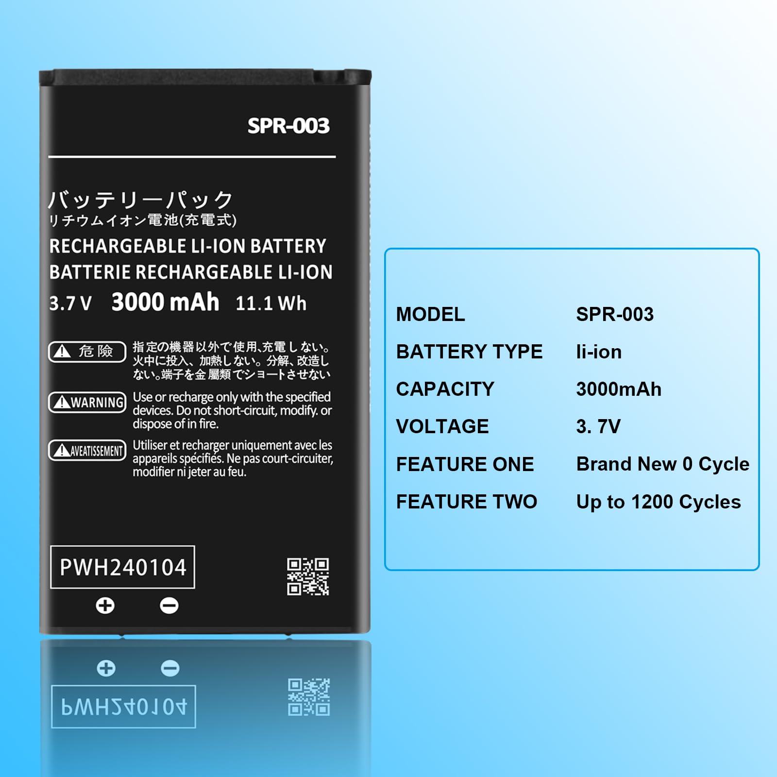 SPR-003 Batterie pour console de jeu Nintendo 3DS XL New 3DS XL LL 3000 mAh Li-ion 0 cycle interne New Upgrade Batterie de rechange pour console de jeu Nintendo Switch SPR-003 Batterie avec kit