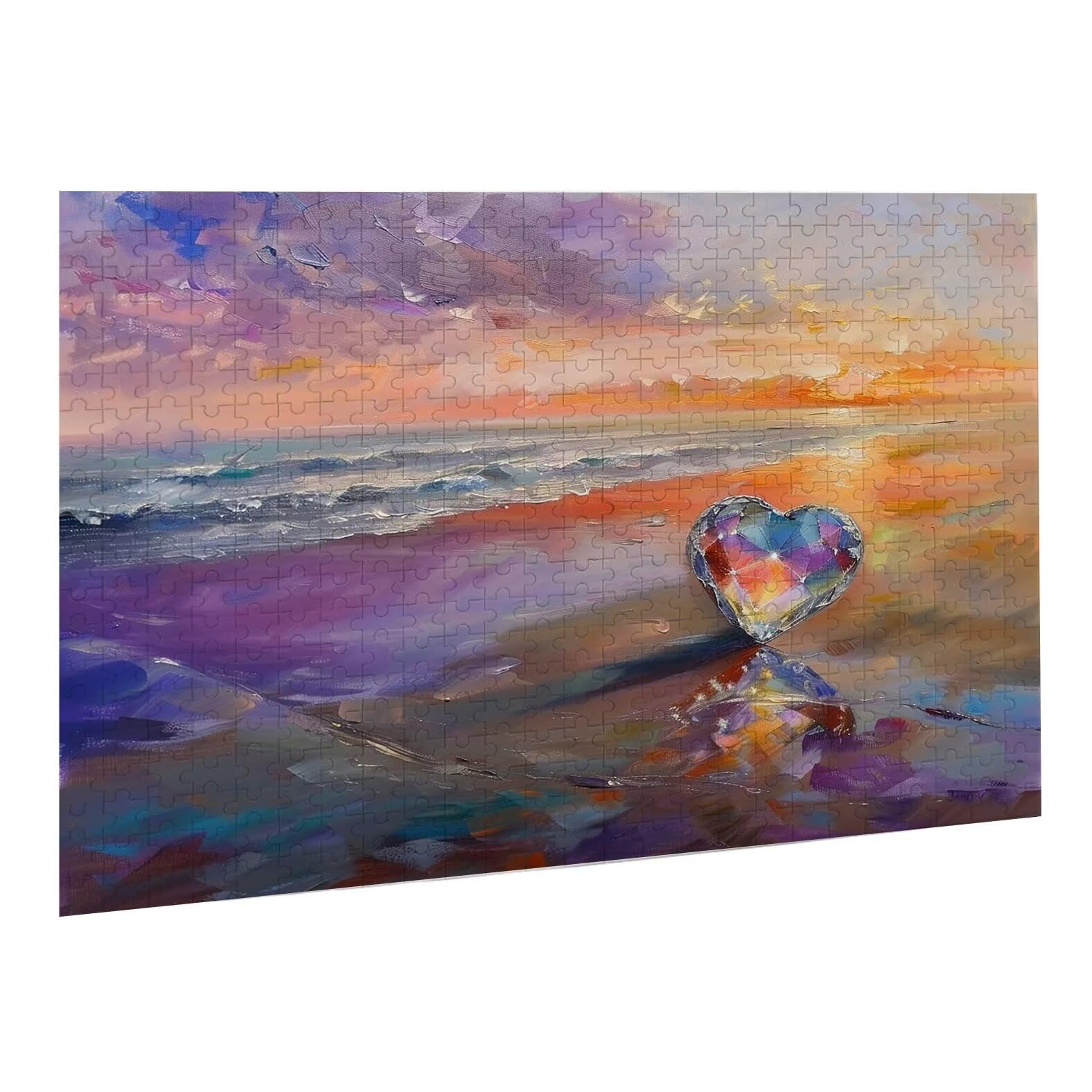Puzzle dla dorosłych, 5000 sztuk, trudne drewniane puzzle, grafika do gier, układanka gra ręcznie dekoracja rodzinna, kreatywna rozrywka, prezent 105 x 156 cm plaża miłość K0F-820