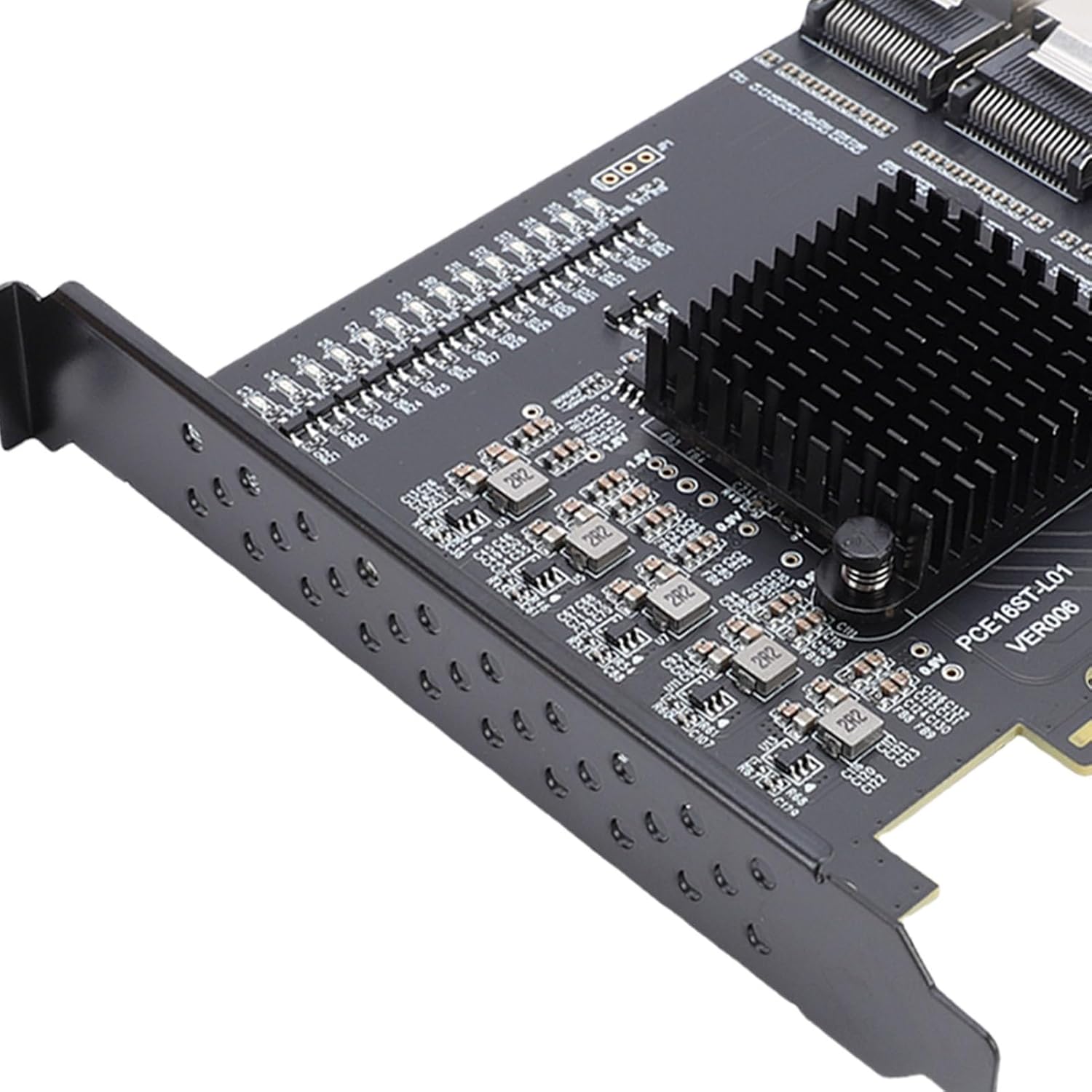 Zunate PCIE to 4 Port MINI SAS SFF 8087 Adapter, PCIE 3.0 X4 Expansion Card with 16 Serial ATA3.0 Ports, Supports Hot Swap and AHCI, Compatible with Win 10 11 2003 and
