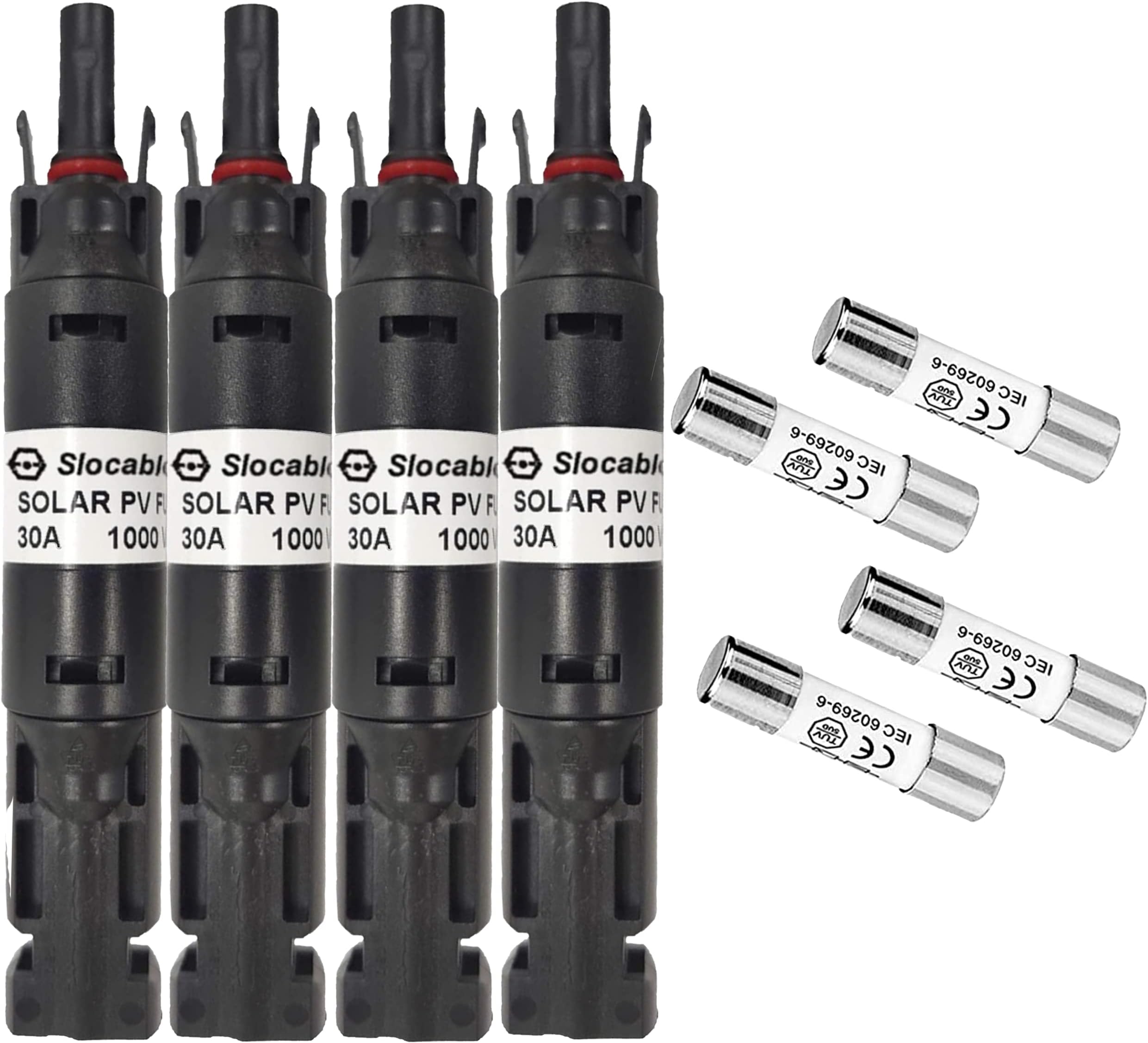 Solar Odyssey 30A Solar PV in-Line Fuse Holder Waterproof w/Fuse 30 Amp Pack of 4