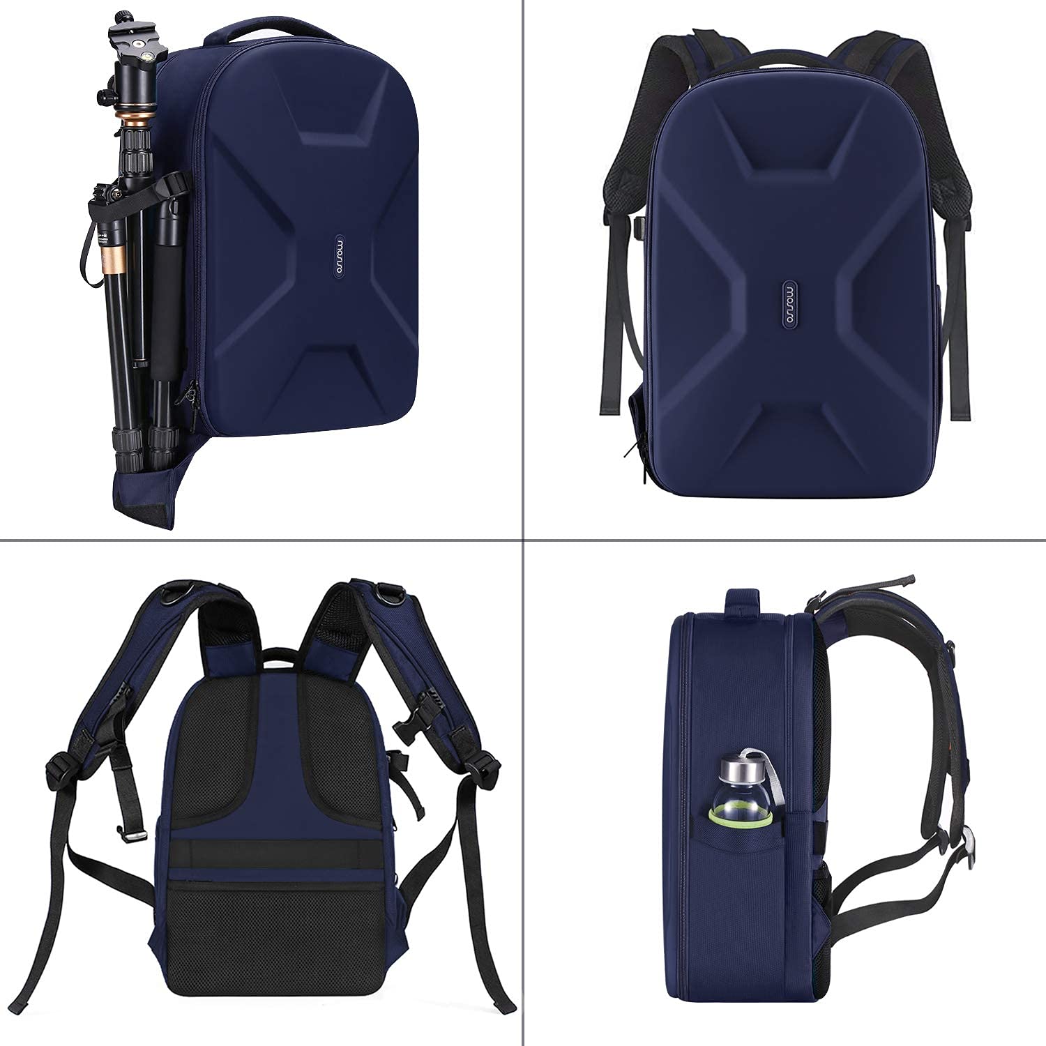MOSISO Zaino Fotografico, Dslr/Slr/Mirrorless Zaino Fotocamera 15-16 Pollici Impermeabile Custodia Rigida Con Treppiede Titolare&Laptop Scomparto Compatibile Con Canon/Nikon/Sony