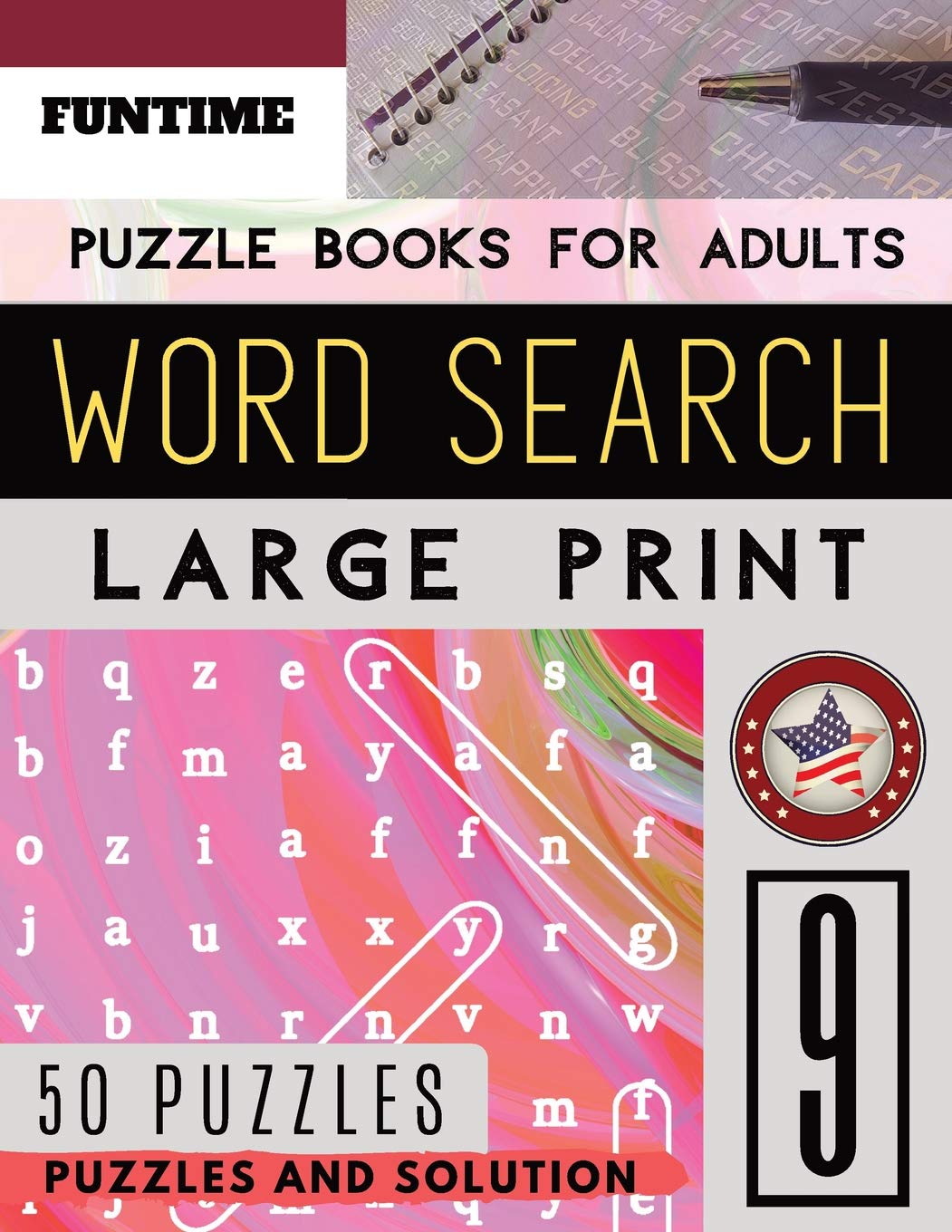 Word Search Puzzle Books for Adults Large Print: FunTime Activity Book Junior Find Seek and Circle Word to Challenge Your Brain (Adults & Seniors)