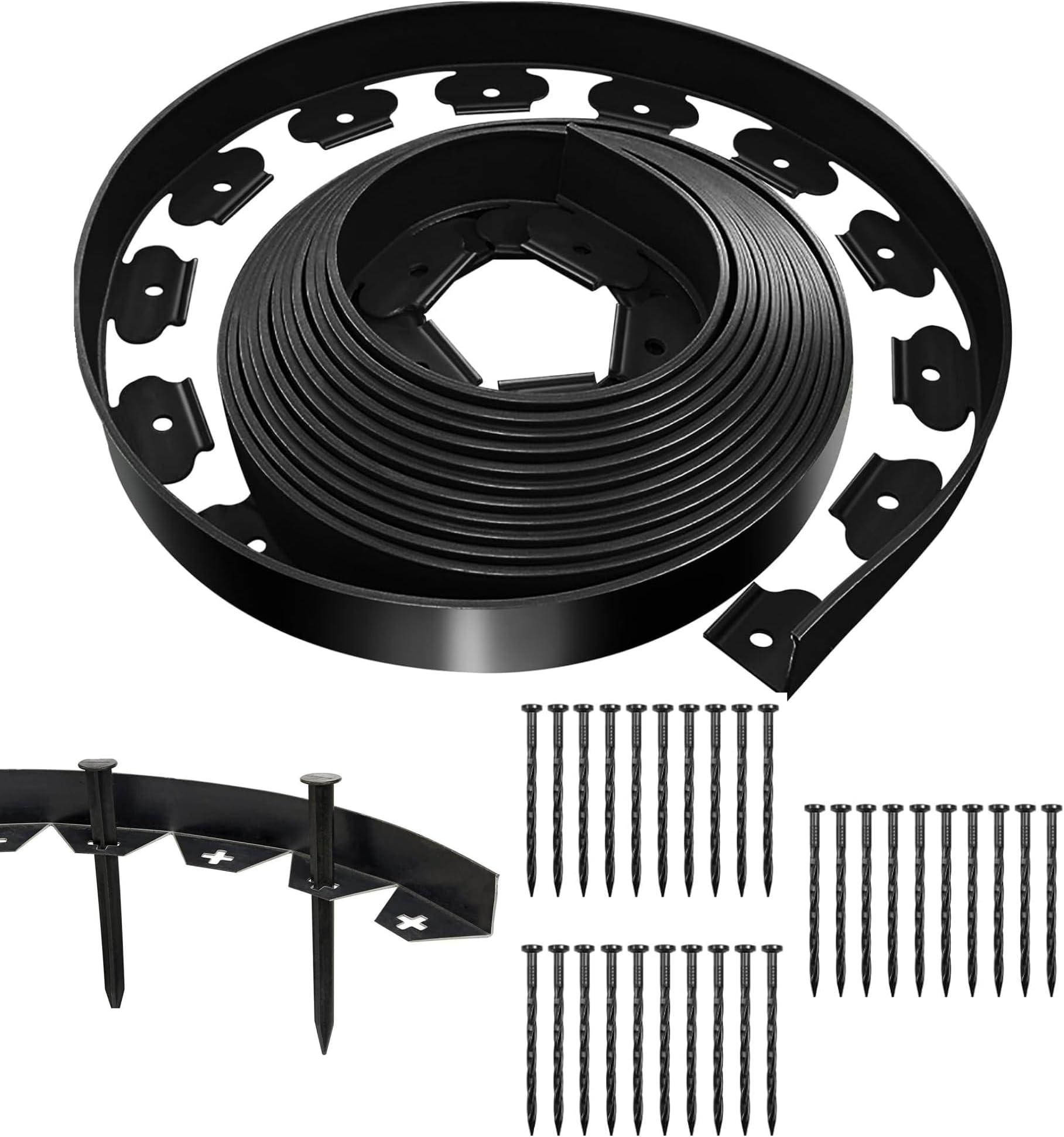 Garden Lawn Edging Border Plastic 15CM X 9M aver Edging, Lawn Edging