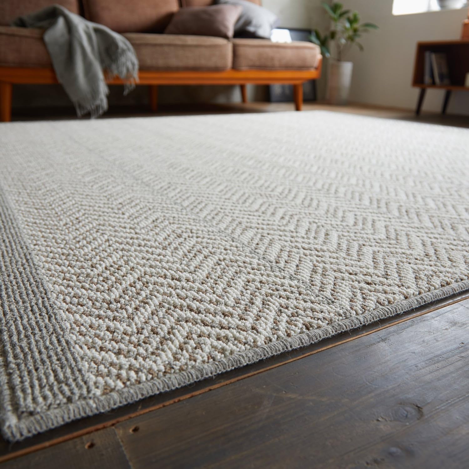 Amazon | スミノエ HOME ラグマット ウール100ラグ Zipscot ジップ