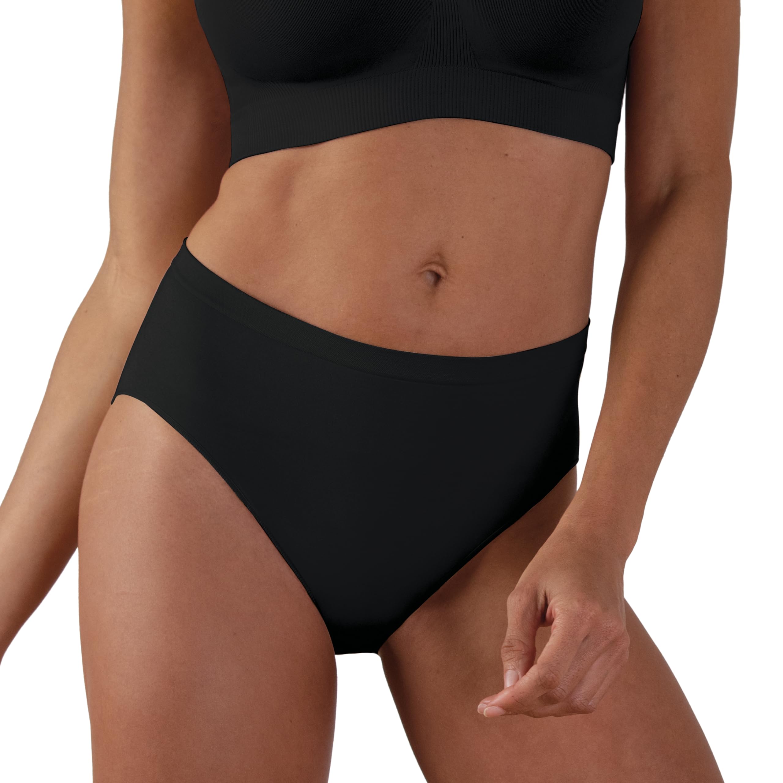 Bravado Designs Sustainable Panty | High-Rise | Seamless | Black | XL/XXL