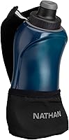 Vista 7 de Nathan Running Handheld Water Bottle Adjustable No-Grip Quick Squeeze Lite Hand Strap. Reflective Hydration