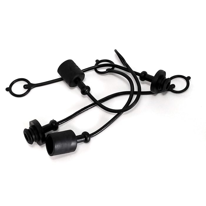 Buy Grunge Armor 2 Dust Caps + 2 Plugs Fits ISO B Male + Female