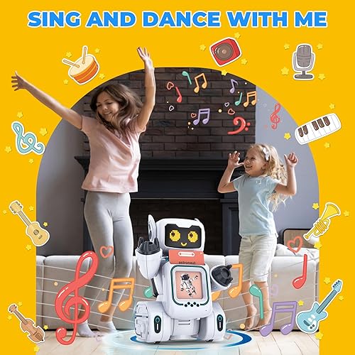 Miniatura 10 de okk Juguetes robot para niños, robot programable de control remoto, juguetes interactivos con banco de monedas, robot educativo inteligente con LED