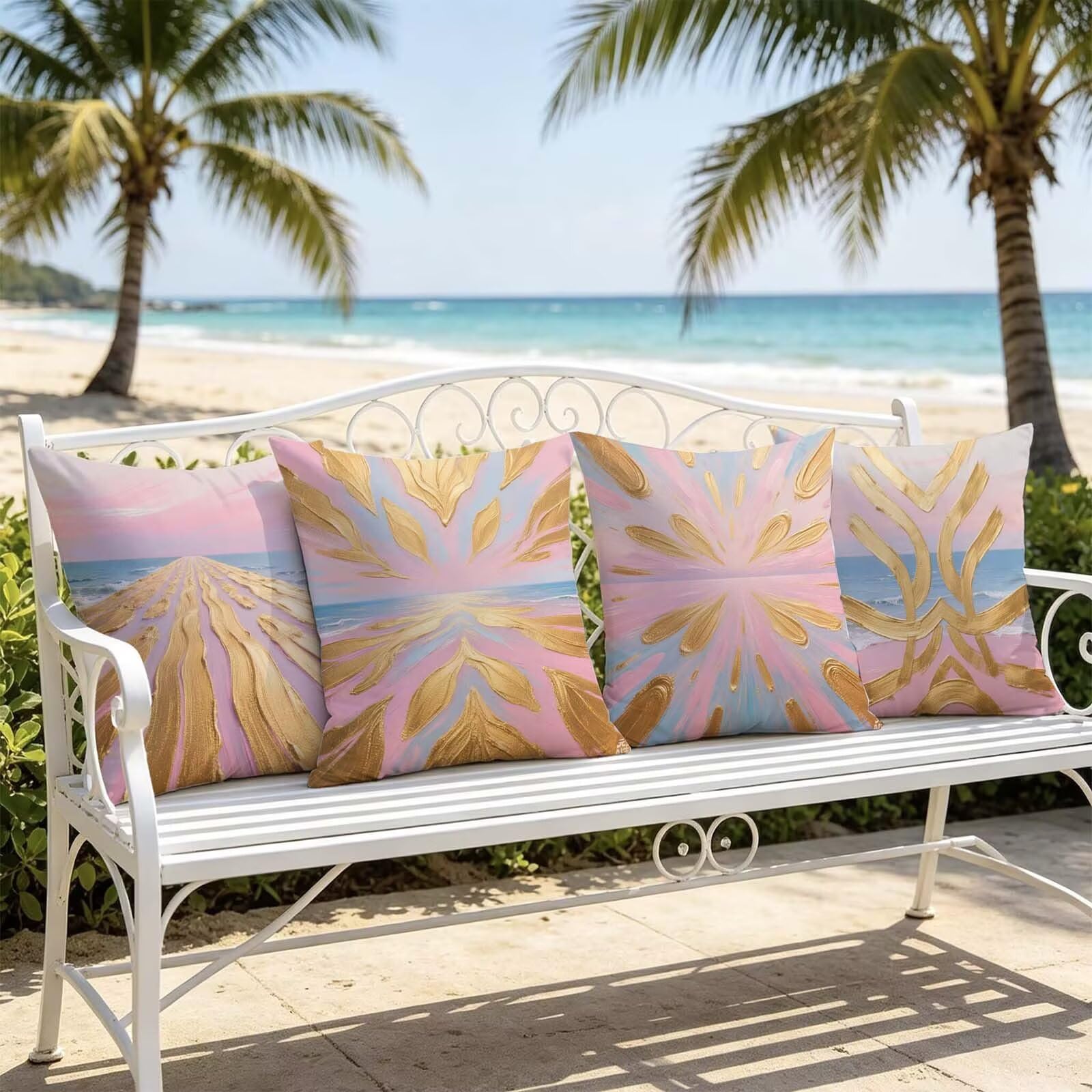 Kopfkissenbezug Flower Wasserdicht Outdoor 50x50cm Kissenbezug THDZ-1316