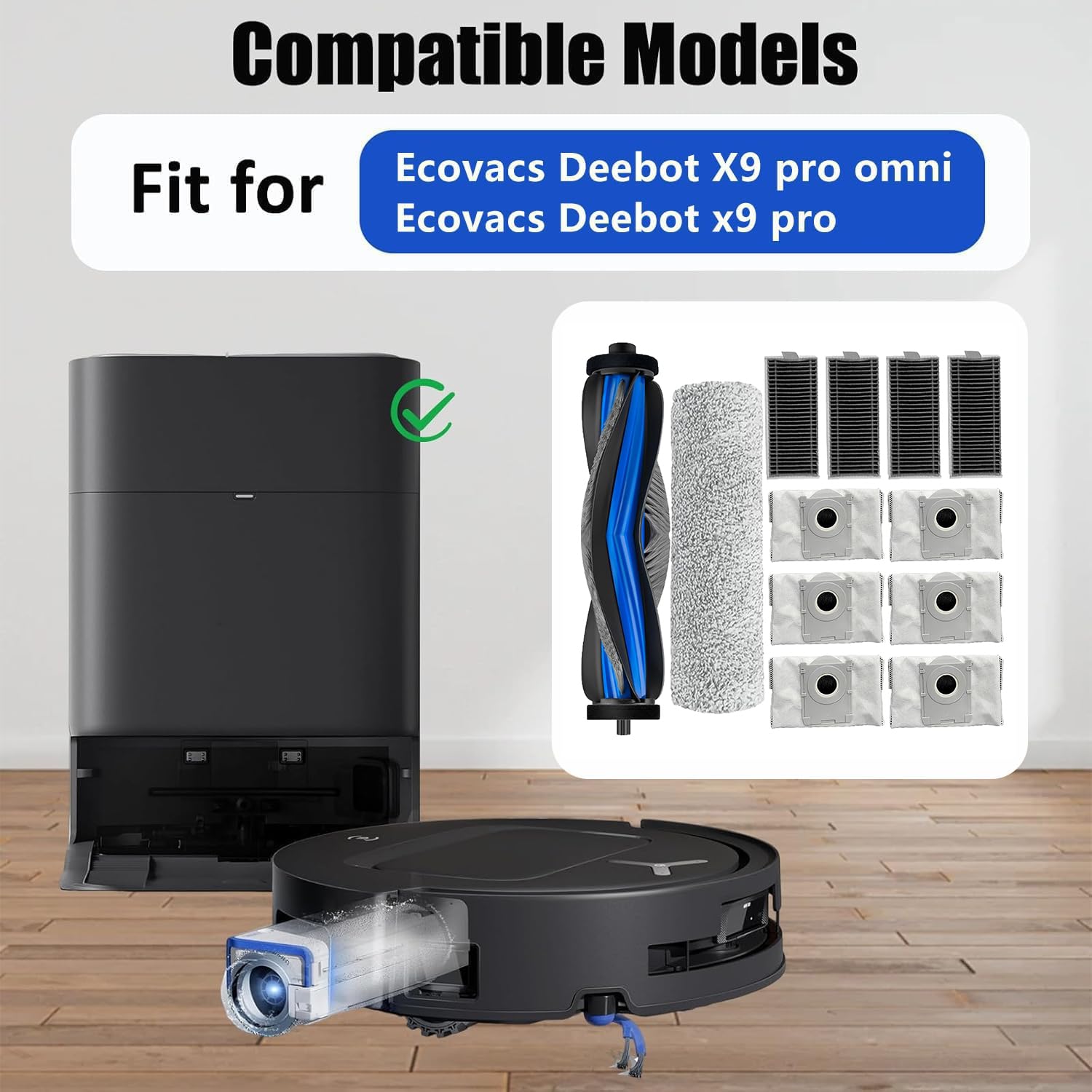 Amazon | for Ecovacs Deebot X9 Pro Omni/ X9 Proロボット掃除