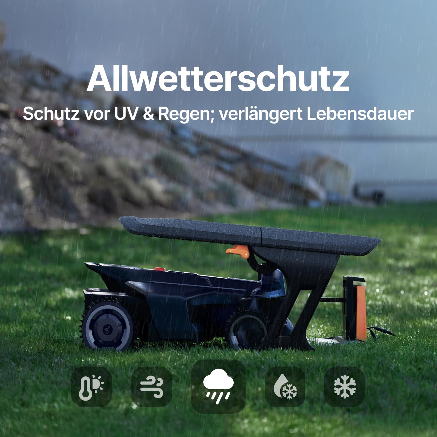 Segway Navimow Garage X, Faltbare Garage für X420 Mähroboter, Keine Signalblockierung, Schutz vor Sonne und Regen, Kompatibel mit X4 Serie, Terranox