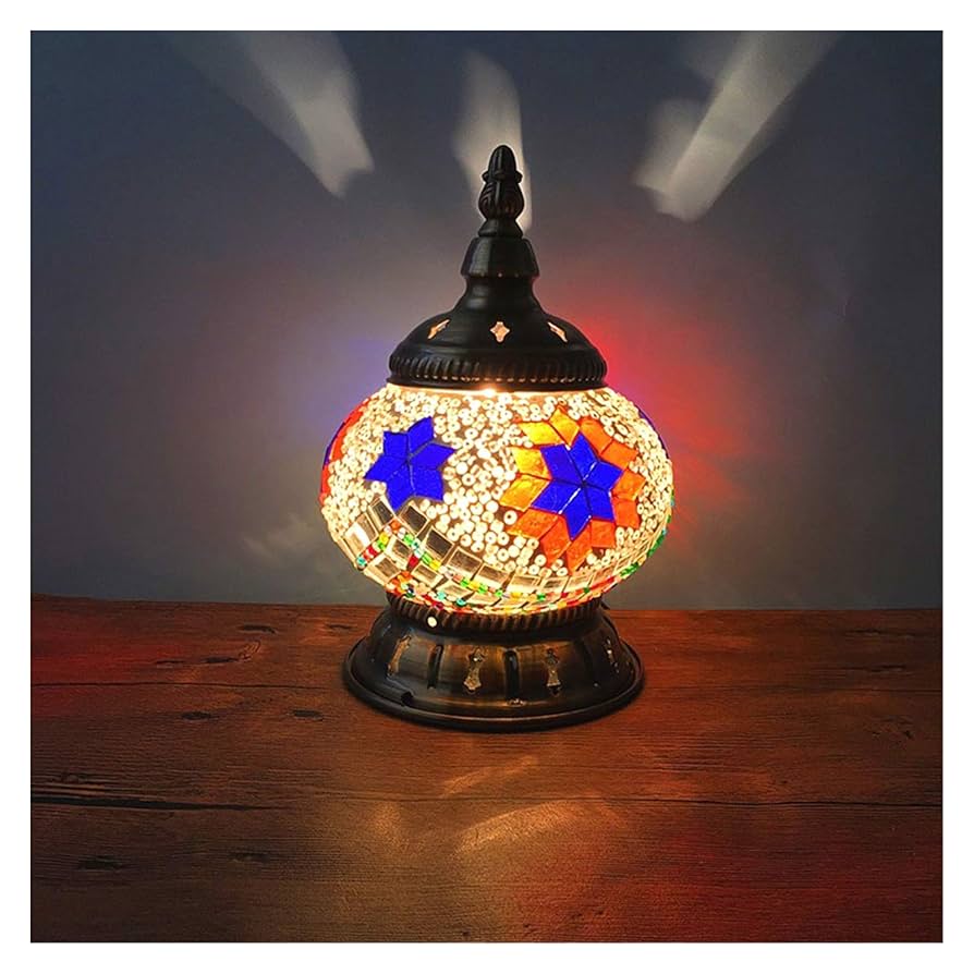 Amazon.co.jp : レトロなトルコ風テーブルランプ、ステンド