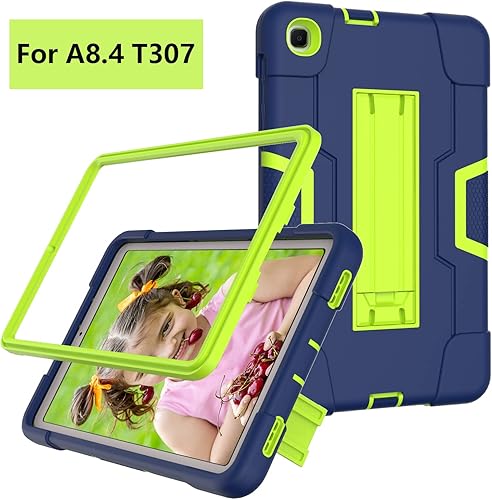 Miniatura 10 de Funda para Samsung Galaxy Tab A 8.4 2020, resistente policarbonato duro de silicona suave a prueba de golpes, resistente funda protectora de alto
