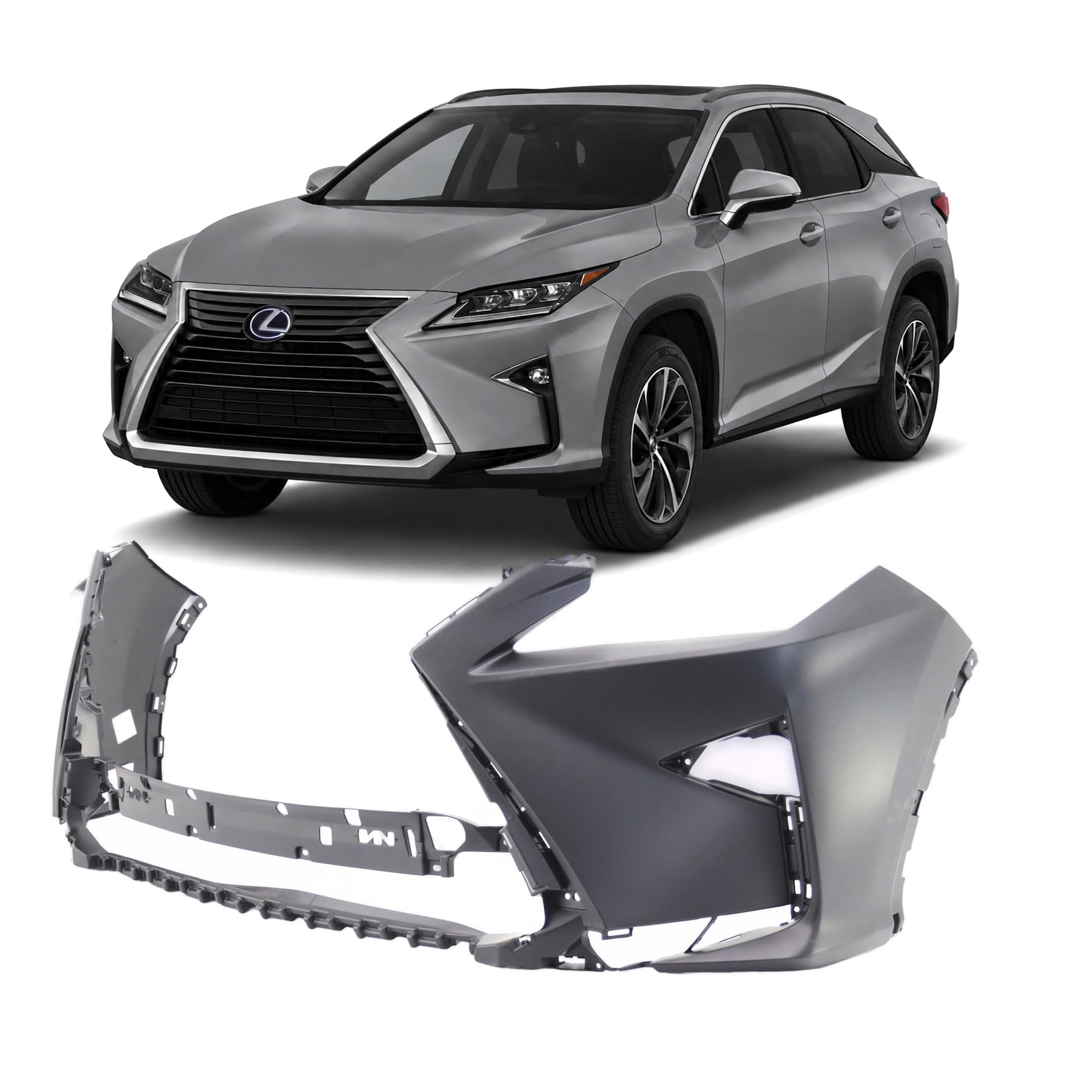 FitParts Compatible with Lexus RX350 2016–2019 Front Bumper Cover