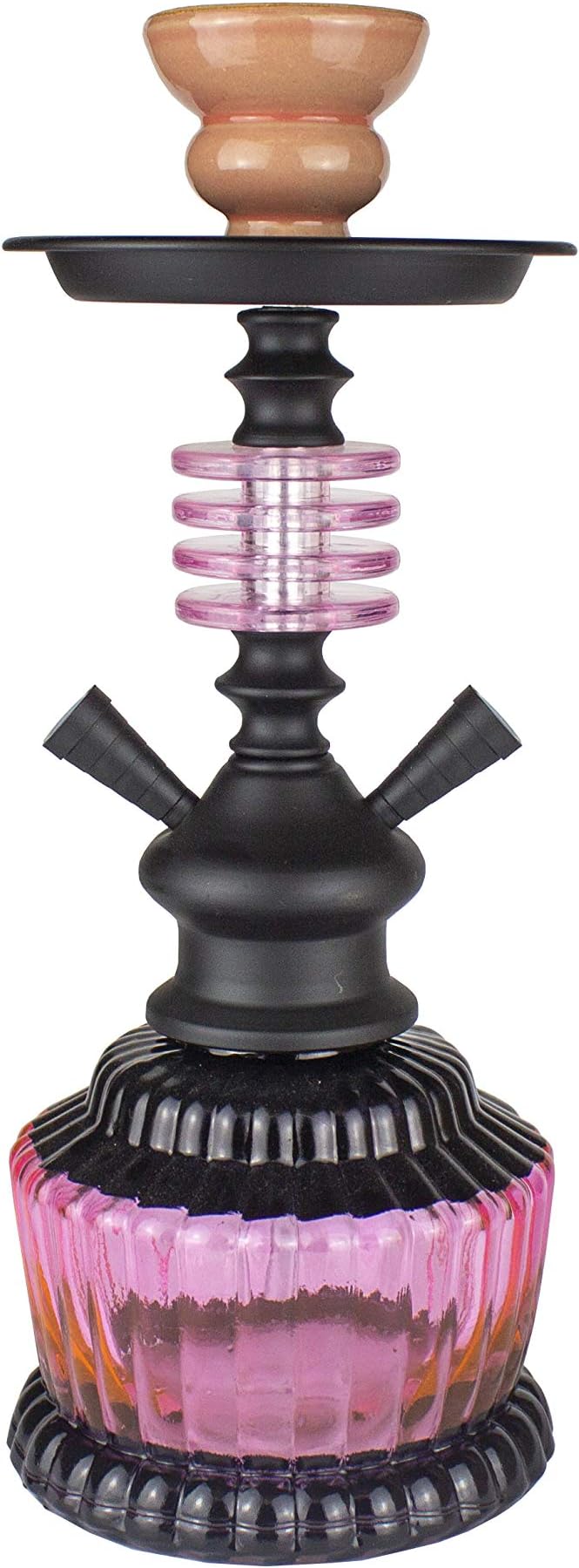 PAIDE P 2023-2 Hookah 2 Premium Outlets - Hookah 2 Initiation Tubes - Professional Shisha Starter Kit (Pink)