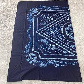 Amazon.co.jp: 手絞り 本藍染め クロス 敷物 覆い物 タペストリー 2m Amazon.co.jp: 手絞り 本藍染め クロス 敷物 覆い物 タペストリー 2m