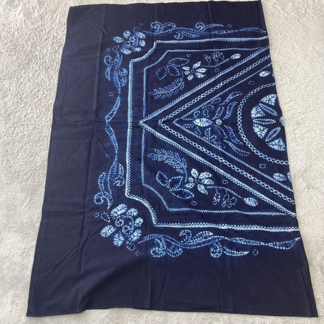 Amazon.co.jp: 手絞り 本藍染め クロス 敷物 覆い物 タペストリー 2m