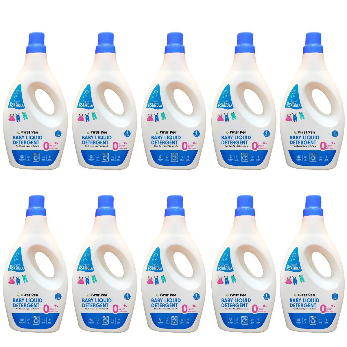 FirstPea Baby Liquid Detergent 1L Gentle Plant-Based & Hypoallergenic Laundry Wash | Safe for Newborns Soft on Skin Tough on Stains (10)-image-19