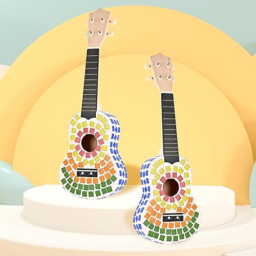 Miniatura 6 de Azulejo de mosaico, kits de arte de mosaico de 0.6 pulgadas para niños o adultos, piezas de vidrieras para manualidades a granel, decoración del