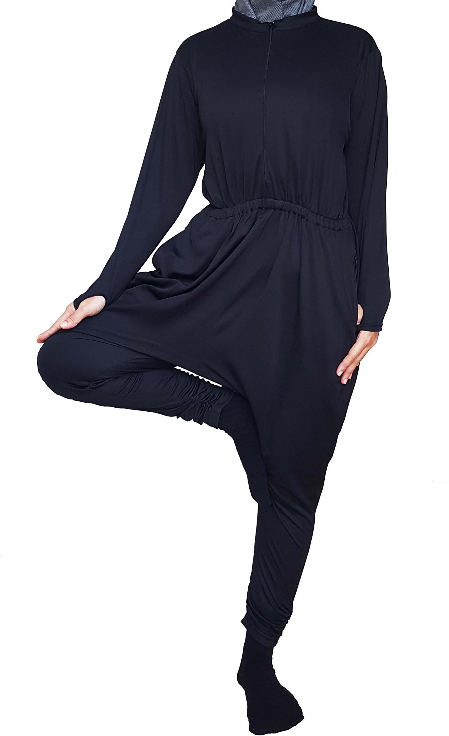 Modest Yoga Suit - Black