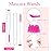 Dming 50 Piece Disposable Mascara Brushes Eyelash Extension Brush Diamond Mascara Wands with Tube Spoolies Lash Brush Makeup Tool Lash Extension Supplies (Scale D Pink 50)
