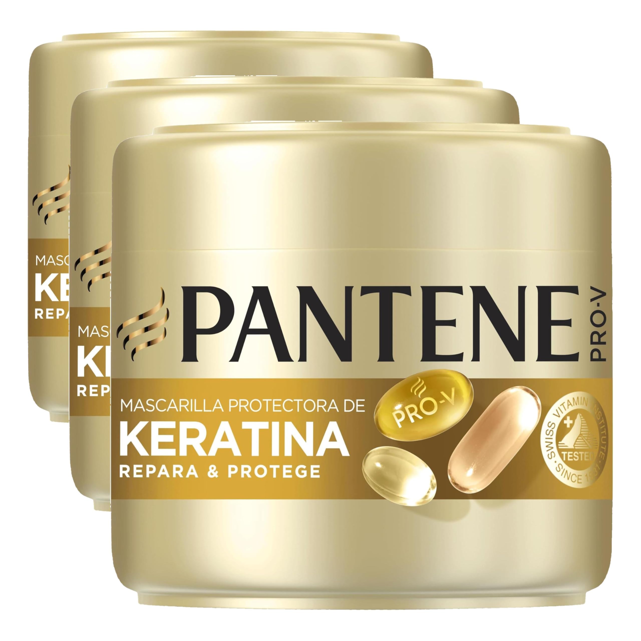 Pantene Pro-V Repara y Protege Mascarilla Protectora de Keratina 500ml para Pelo Seco y Dañado. Ayuda a Reparar 6 Meses de Daños en Un Solo Uso. Con Fórmula Pro-V y Tecnología Active Nutri-Plex oferta Amazon