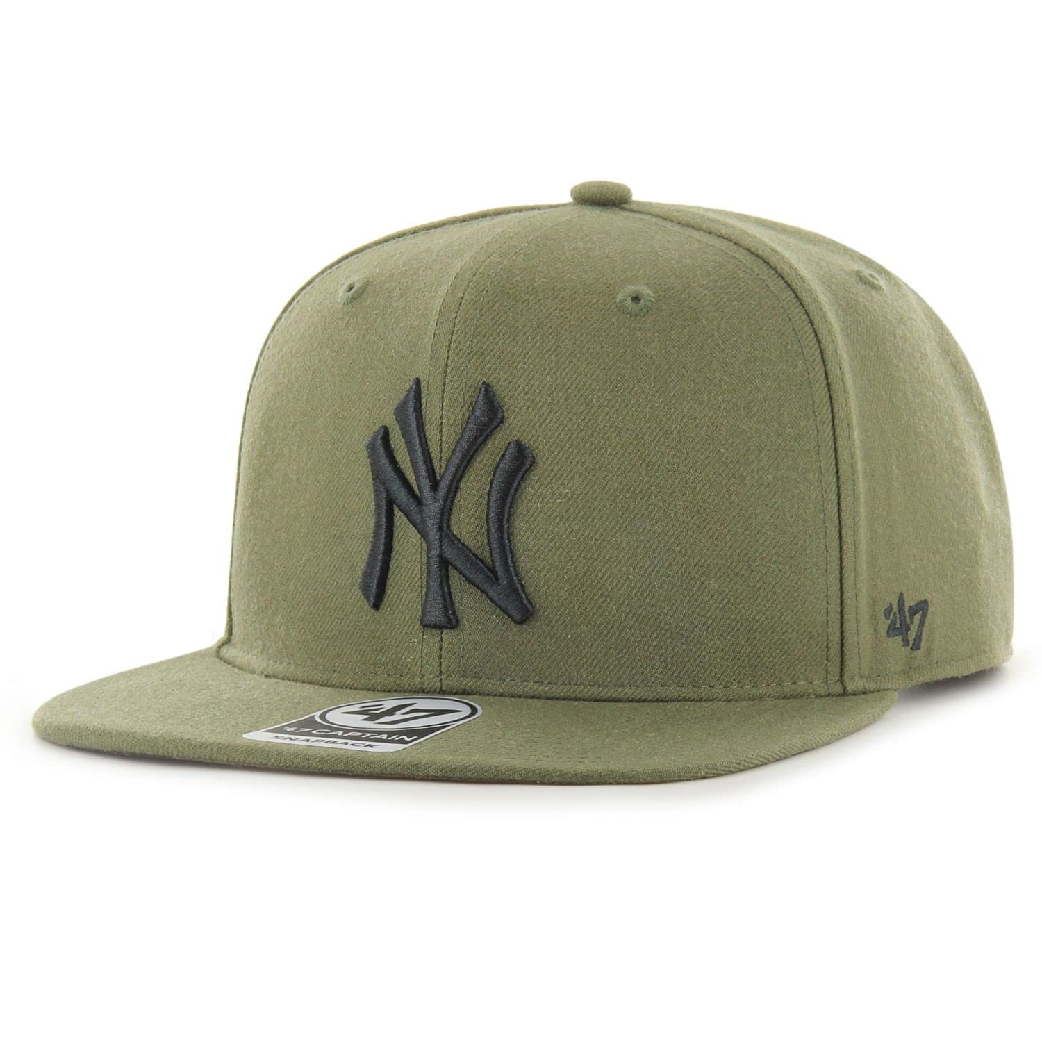 Men's Olive 47 Brand Snapback Cap - Captain New York Yankees Sandalwood