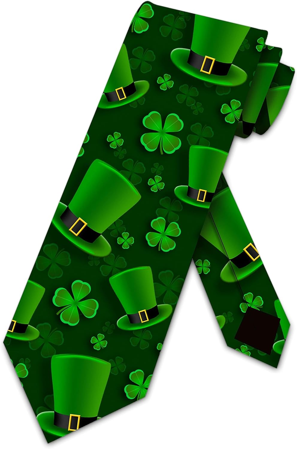 Three Rooker St. Patrick's Day Ties Mens Leprechaun Necktie Clover Tie