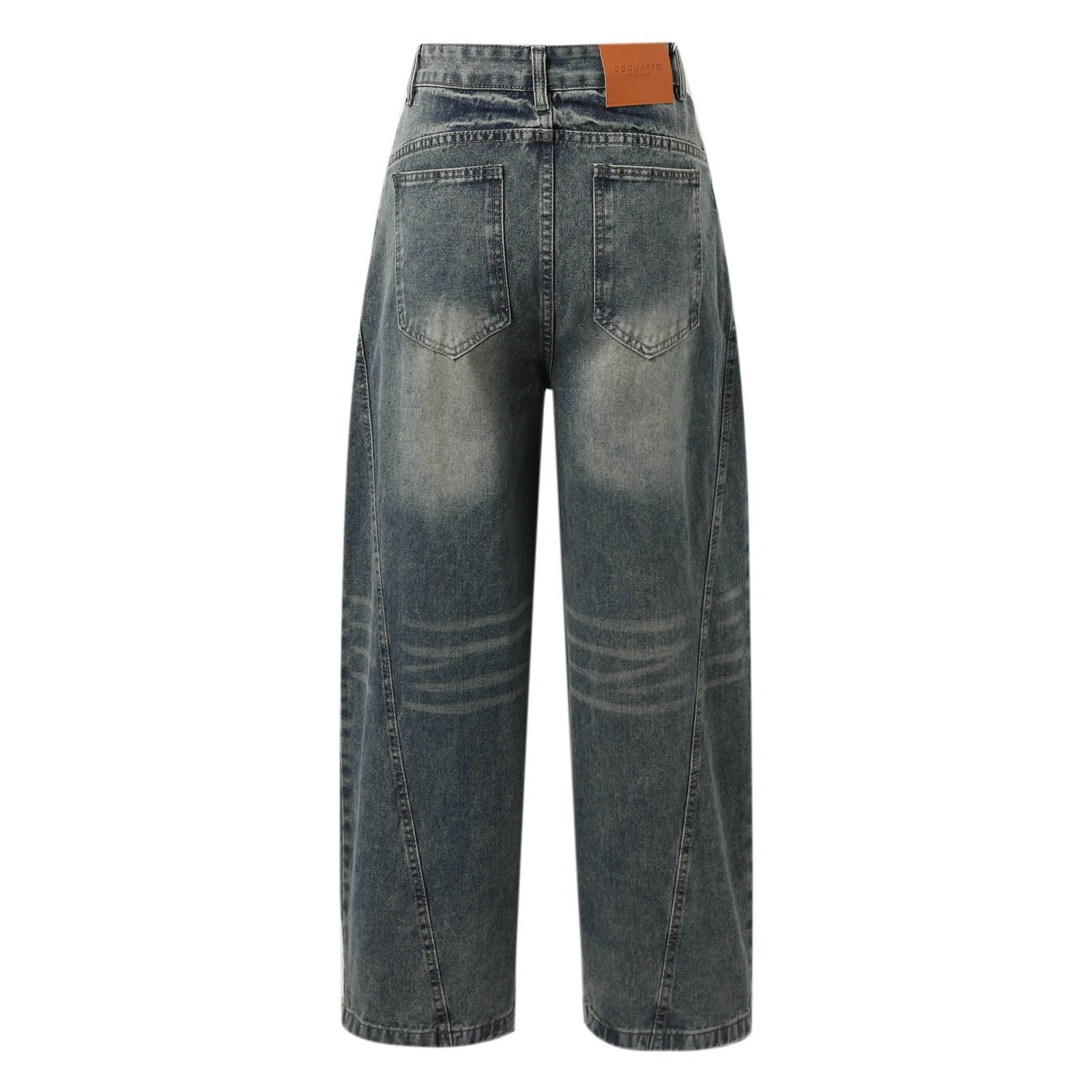 Jeans Damen Jeanshose Weite Streetwear Straight Fit Baggy Freizeit Loose Flared Weites Bein Wide Leg Klassisch 80Er Jahre Denim