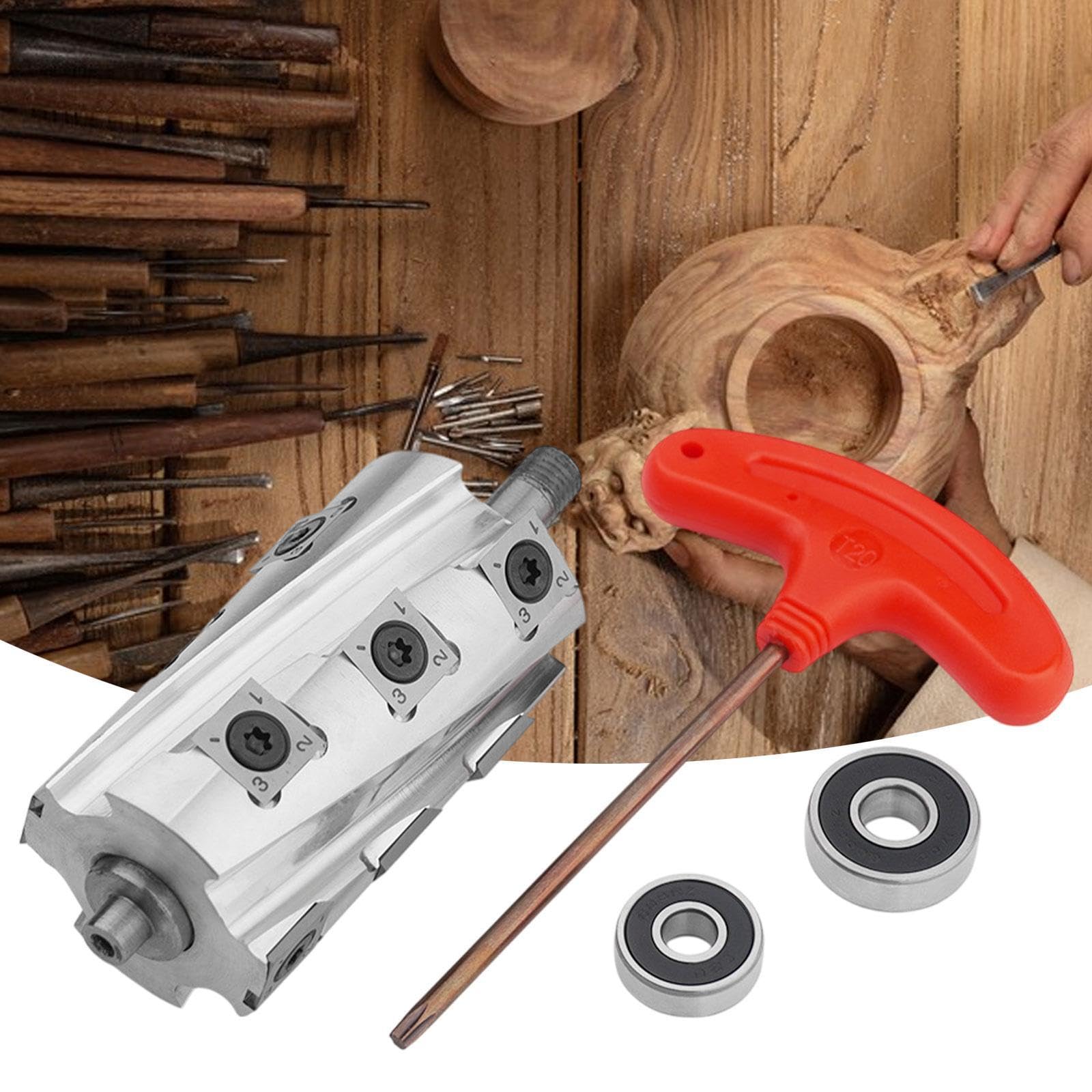 Colcolo Cabezal de corte helicoidal en espiral para cepilladora, herramienta para trabajar la madera, repuestos profesionales, portátil, práctico, de alto