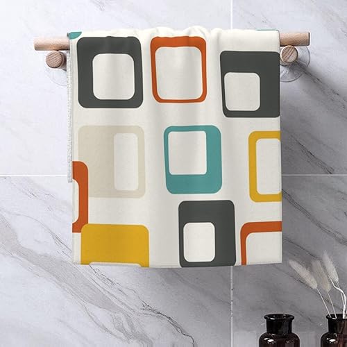 Miniatura 5 de Paños de lavado de cara impresos de mediados de siglo, paño de secado rápido, toallas suaves para la punta de los dedos, paño absorbente para la