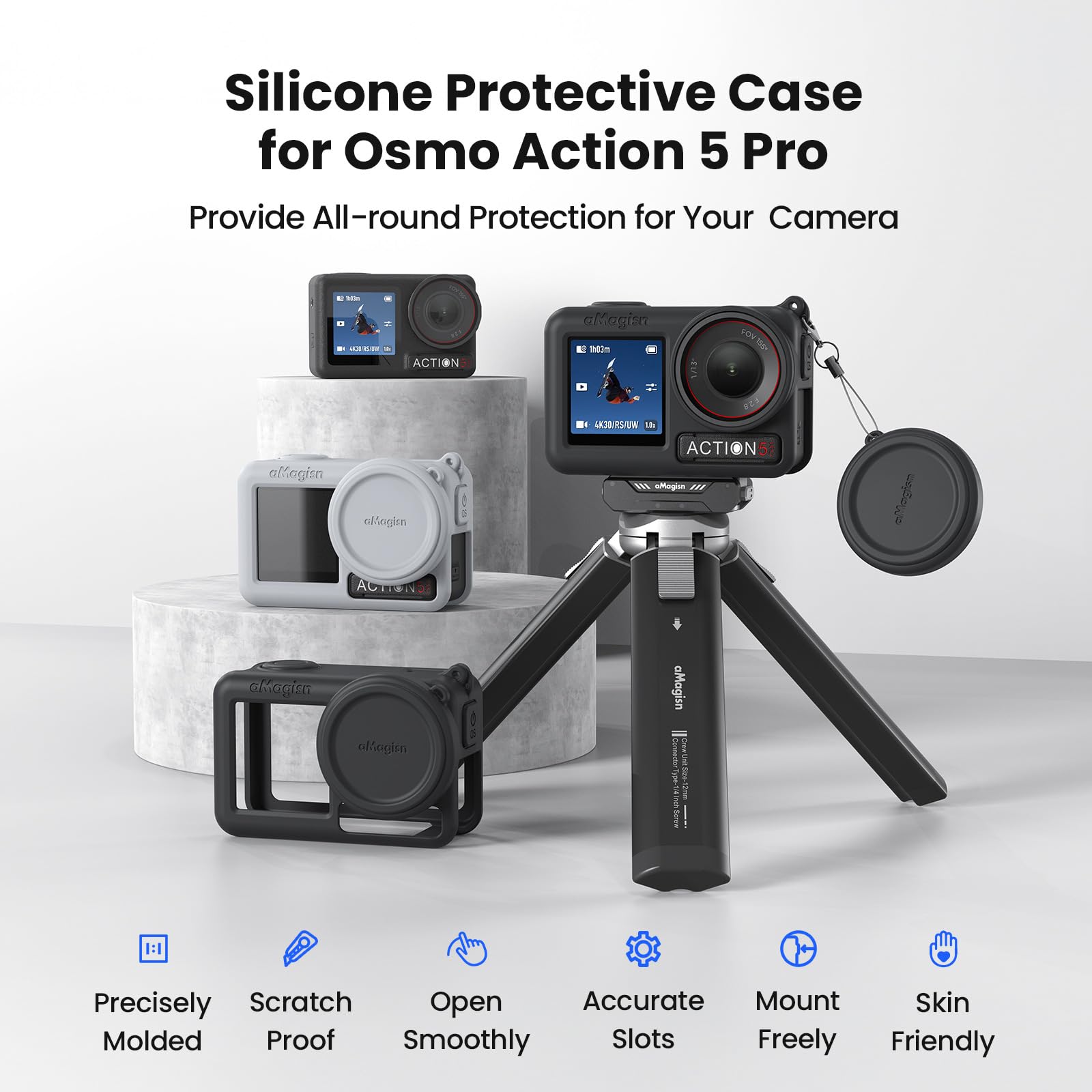 Honbobo Schutzhülle Für DJI Osmo 360 - Silikon Case In Grau
