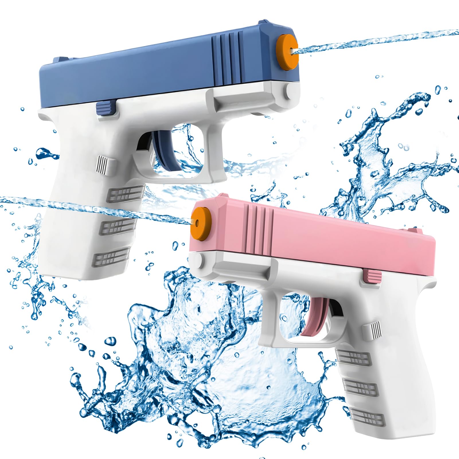 2 Pack Cool Mini Manual Water Guns, Super Squirt Water Blaster Gun Toy Without Charge, Water Soaker Gun Summer Swimming Pool Beach Fighting Play Toys Gifts for Boys Girls Children (SG-DHY)