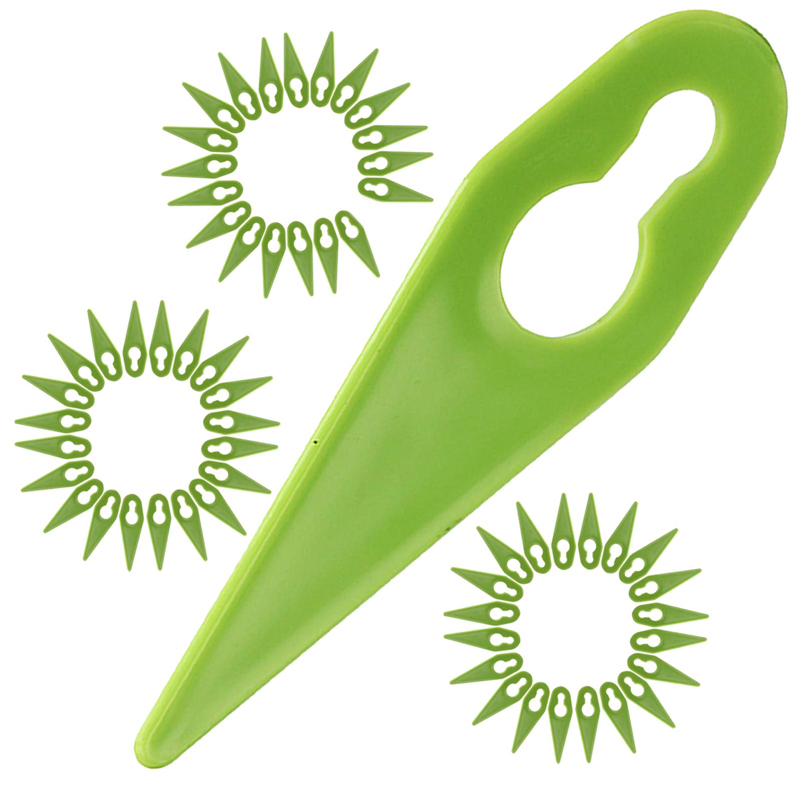 Spares2go Plastic Blades for Gtech ST01 ST02 ST04 ST05 ST20 Grass Trimmer Strimmer (Pack of 60)